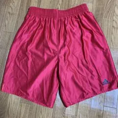 adidas レッド ハーフパンツ 日本製 Lサイズ