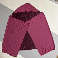 フード付きメッシュタオル ポンチョ ピンク