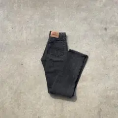 古着 ヴィンテージ 90s USA製 levi's505 ブラック 先染め