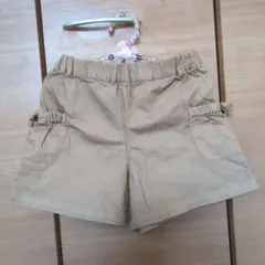 コムサフィユ　ベージュ ハーフパンツ 120cm