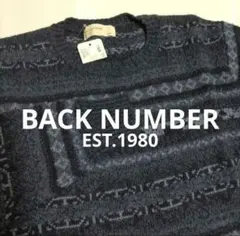 未使用 BACK NUMBER EST.1980 ウール混 クルーネックセーター