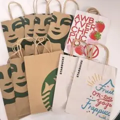 Starbucks♡定番紙袋10枚セット♡限定入り♡ショッパー♡スターバックス♡