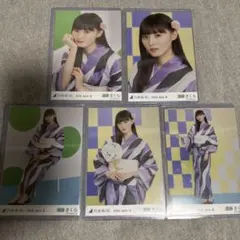 乃木坂46 遠藤さくら 浴衣 5枚セット 2022年7月号