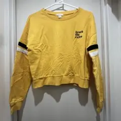 FOREVER21 イエロー　黄色　トレーナー　スエット スエットシャツ