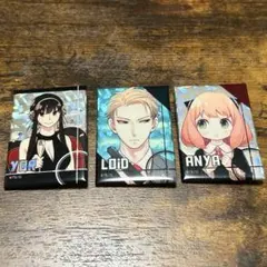 SPY×FAMILY スパイファミリー ホログラム缶バッジ　3点セット