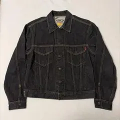 90s EDWIN ブラックデニム デニムジャケッ 70506 短丈 アメカジ