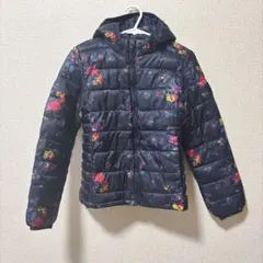 GAPKIDS 花柄フード付きキルティングコート　130cm