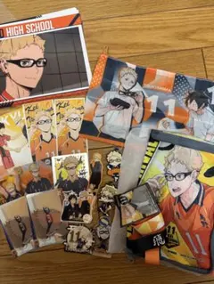 ハイキュー月島蛍ラバストステッカースマホストラップポーチまとめ売り