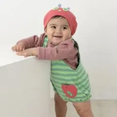 はらぺこあおむし　帽子付きロンパース