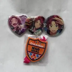 あんスタ 衣更真緒 缶バッジ3点 エンブレムバッジ1点