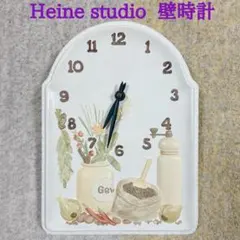 ドイツ製 Heine studio 陶器の掛時計のサムネイル