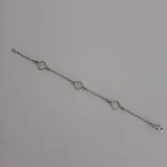 シルバー925 クローバーモチーフ　ブレスレット