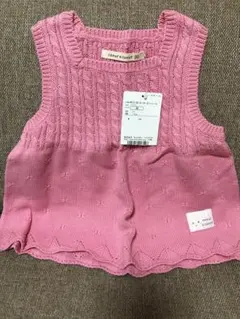 coeur à coeur ピンク ベスト 90 新品未使用タグ付き