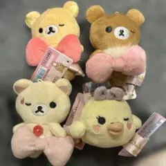 リラックマ　てのりぬいぐるみ　4点　メイクアップシリーズ