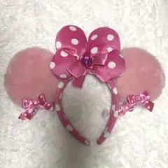ディズニー カチューシャ イヤリング ピンク ミニー