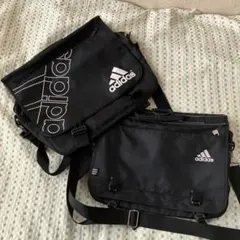 adidasショルダーバッグ　2個まとめ売り　塾バッグのサムネイル