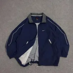 ス*ト様 90s NIKE ナイロンジャケット　ドローコード付き　銀タグ　old