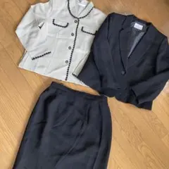 値下げ◾️フォーマルスーツ　ジャケット＆スカート　アンサンブル　13号　冠婚葬祭