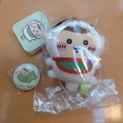 川越限定品　犬張り子になっちゃったマスコット　缶バッジ　くりまんじゅう