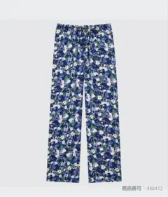 UNIQLO　Sサイズ　サテンドレープストレートパンツのサムネイル