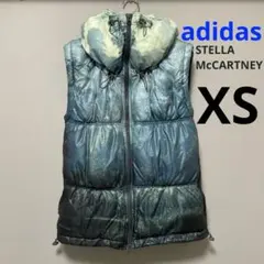 adidas STELLA McCARTNEY ダウンベスト　ナイロン　グリーン