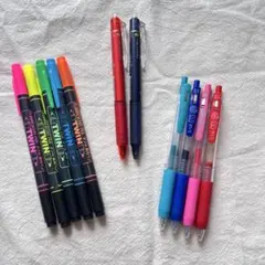 【11本セット】ボールペン 蛍光ペン まとめ売り