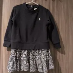 Ralph Lauren 24M ネイビー フリルワンピース