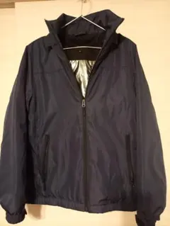 裏アルミプリント中綿ブルゾン防寒保温ジャンパーアウター