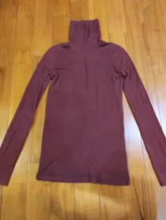 PETIT BATEAU バーガンディ タートルネック XS