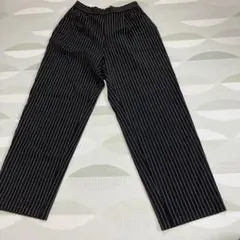 GU ストライプ ワイドパンツ