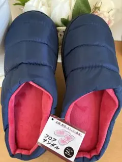 플로어 샌들 룸 슈즈 네이비 25cm