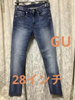 GU ジーユーデニムパンツ　ブルースキニー
