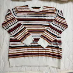 （美品）GUストライプニットセーター M