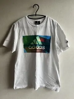 adidas グラフィックプリント Tシャツ Mホワイト