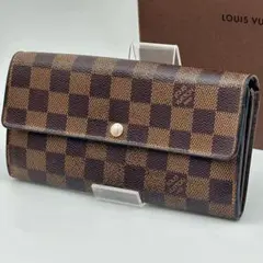 ルイ ヴィトン ポルトフォイユ サラ ダミエ エベヌ 長財布 10枚