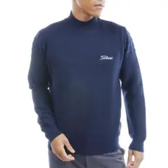 未使用タグ付き タイトリスト ストレッチハイネックセーター M 紺 ネイビーのサムネイル