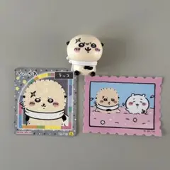 ちいかわ　ラッコ　ミニフィギュア　シールセット