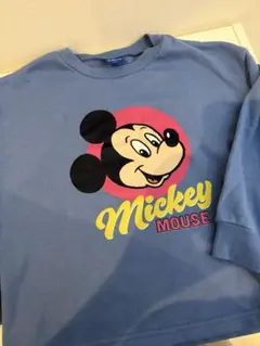 ミッキーマウス 長袖トレーナー 青　120cm