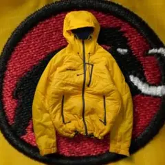 y2k MAMMUT puffer jacket tech yellow