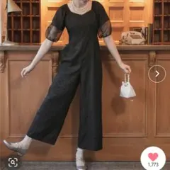 BONLECILL オールインワン パンツドレス 結婚式 パーティー 体型カバー