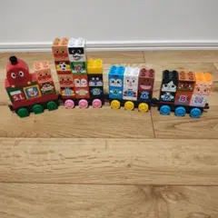 アンパンマン ブロックトレイン SLマンと123 すうじブロックセット