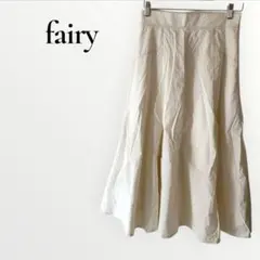 fairy フェアリー フレアロングスカート ホワイト Lサイズ シンプル 春夏のサムネイル