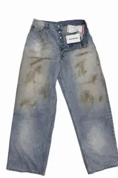 Acne Studios 2023デニムパンツ 46ワイドルーズ 加工 バギー Acne Studios - Loose fit jeans - 2023 - Black