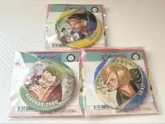 ワンピース　コレクション缶バッジ　ゾロ　サンジ　ウソップ