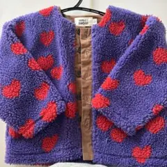 MARKEY'S HOGAN ハート柄ボアジャケット 100