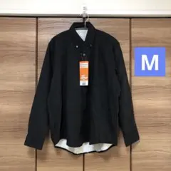 【新品未使用】FIBER HEAT CLEAN 裏シャギー長袖シャツ 濃灰M