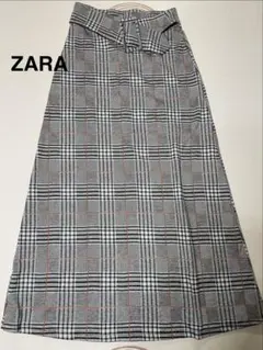★ZARA ★TRAFALUC チェック柄ロングスカート