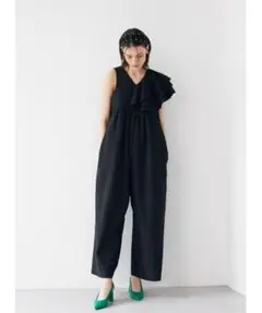 COEL ワンピース ショルダーフリルオールインワン サイズ38