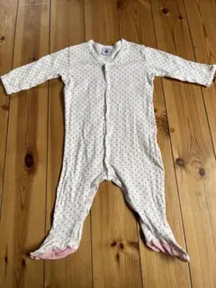 Petit Bateau ピンク星柄ロンパース 74cm