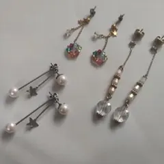 ピアス ビーズ パール アクセサリー まとめ売りセット チタンピアス